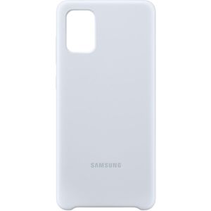 Samsung EF-PA715TSE silikonový zadní kryt Galaxy A71 stříbrný
