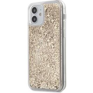 Guess 4G Liquid Glitter kryt iPhone 12 mini 5.4" zlatý