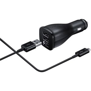 Samsung CL duální USB autonabíječka s USB-C kabelem černá