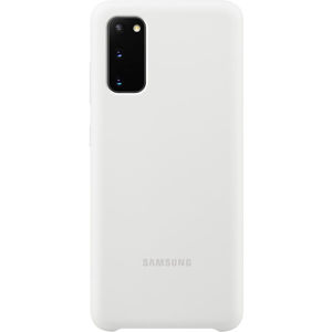 Samsung EF-PG980TW silikonový zadní kryt Galaxy S20 bílý