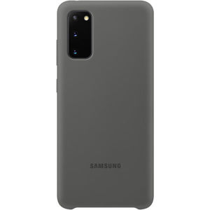 Samsung EF-PG980TJ silikonový zadní kryt Galaxy S20 šedý