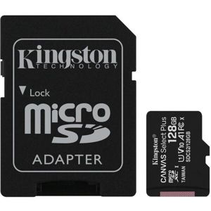 Kingston Canvas Select Plus microSDXC 128GB A1 Class 10 100MB/s + adapter