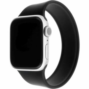FIXED provlékací silikonový řemínek Apple Watch 42/44mm XL černý