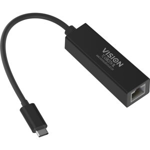 Vision USB-C na Ethernet adaptér TC-USBCETH/BL čenrý