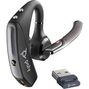 Poly Voyager 5200 bezdrátová sluchátka + BT700 adaptér, černá