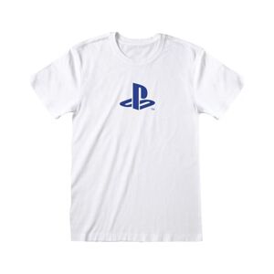 Tričko PlayStation Blue Logo White Unisex XL