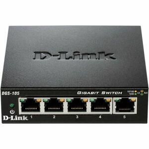 D-Link DGS-105 5-portový Gigabit Desktop Switch