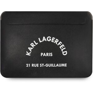Karl Lagerfeld Saffiano RSG Embossed Computer Sleeve 13/14" černý