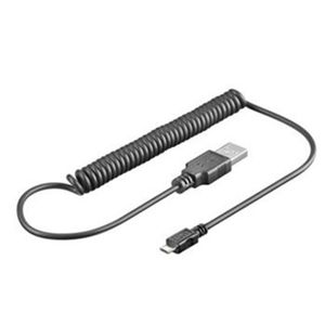 PremiumCord kabel USB 2.0 A-Micro USB B kroucený 50-100cm