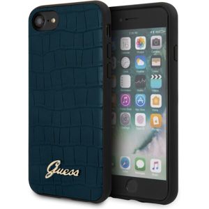 Guess Croco kryt iPhone SE (2020)/8/7 modrý