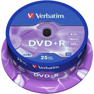 VERBATIM DVD+R(25 ks)Spindle/General Retail/16x/4.7GB