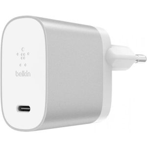 Belkin síťová nabíječka USB-C 27W Power Delivery stříbrná