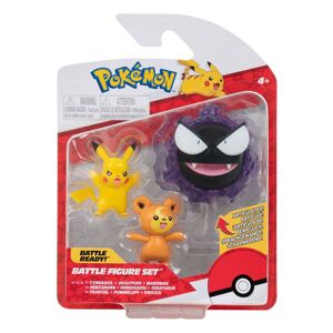Figurky Pokémon Battle 3-Pack Teddiursa, Pikachu #9, Gastly 5 cm