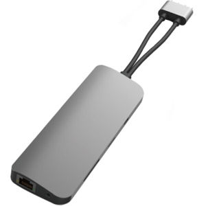 HyperDrive VIPER 10 ve 2 USB-C Hub stříbrný