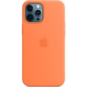 Apple silikonový kryt s MagSafe na iPhone 12 Pro Max kumkvatově oranžový