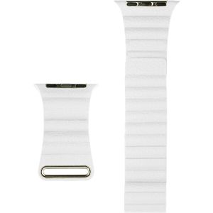 COTEetCI kožený magnetický řemínek Loop Band pro Apple Watch 42/44mm bílý