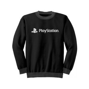 Tričko s dlouhým rukávem PlayStation Logo Long Black Unisex XL