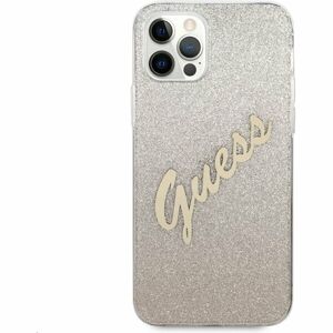 Guess PC/TPU Vintage kryt iPhone 12 Pro Max Gradient Gold
