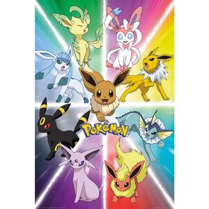 Plakát Pokemon - Eevee Evolution (74)