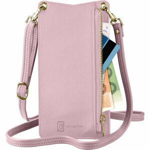 Cellularline Mini Bag pouzdro na krk pro mobilní telefony růžové