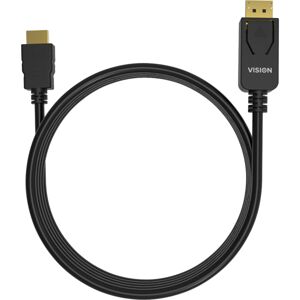 Vision 1m DisplayPort na HDMI kabel černý