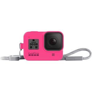 GoPro silikonové pouzdro + šňůrka (HERO8 Black) růžové