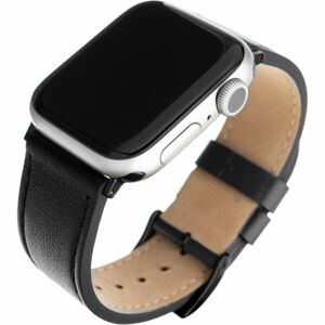 FIXED Leather Strap kožený řemínek pro Apple Watch 42/44/45mm černý