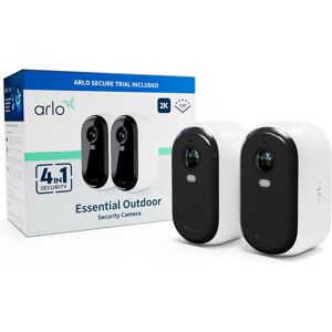 Arlo Essential (Gen.2) 2K venkovní bezpečnostní kamera, 2 Pack, bílá