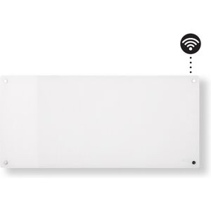Mill® Glass WiFi skleněný konvektor na zeď s LED displejem 900W bílý
