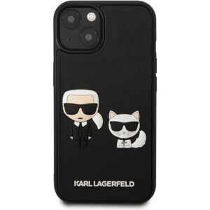 Karl Lagerfeld and Choupette 3D Kryt iPhone 13 mini černý