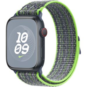 Apple Watch 49/45/44/42mm jasně zelený / modrý provlékací sportovní řemínek Nike