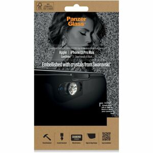 PanzerGlass™ Edge-to-Edge pro Apple iPhone 13 Pro Max s čirým Swarovski CamSlider®