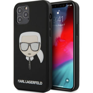Karl Lagerfeld Glitter Head kryt iPhone 12/12 Pro 6.1"