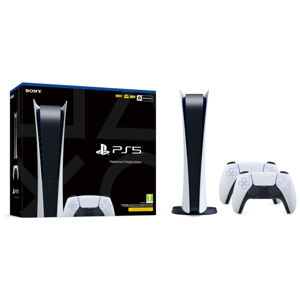 PlayStation 5 Digital + DualSense Controller bílý