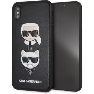 Karl Lagerfeld Karl and Choupette Hard Case iPhone XS Max černé