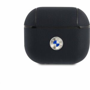 BMW Signature kožené pouzdro pro AirPods 3 námořně modré