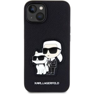 Karl Lagerfeld PU Saffiano Karl and Choupette NFT kryt pro iPhone 14 černý