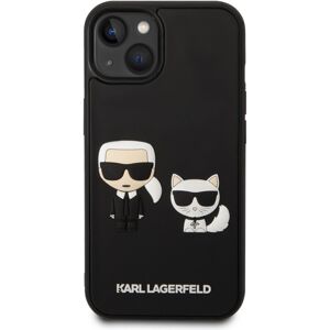Karl Lagerfeld and Choupette 3D kryt iPhone 14 černý