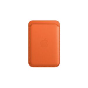 Apple kožená peněženka s MagSafe oranžová