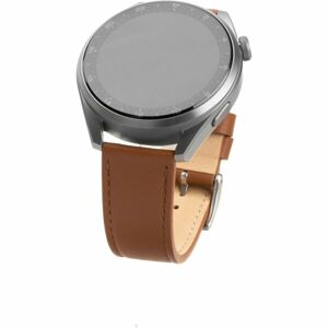 FIXED Leather Strap kožený řemínek s šířkou 22mm pro smartwatch hnědý