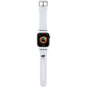 Karl Lagerfeld Choupette Head NFT řemínek Apple Watch 38/40/41 bílý