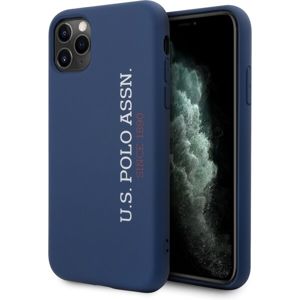 U.S. Polo Silicone Effect kryt iPhone 11 Pro námořně modrý