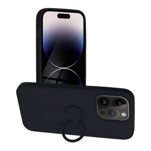 Smarty Ring silikonový kryt iPhone 14 Pro černý