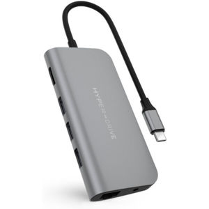 HyperDrive Power 9v1 USB C Hub vesmírně šedý