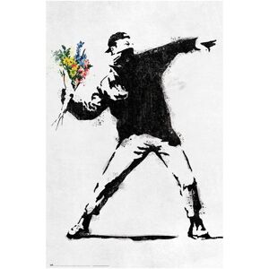 Plakát Banksy - The Flower Thrower (204)