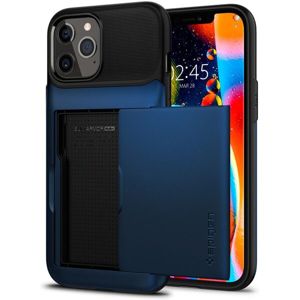 Spigen Slim Armor Wallet kryt iPhone 12 Pro Max tmavě modrý
