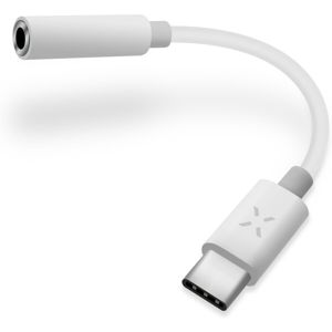 FIXED redukce pro připojení sluchátek z USB-C na 3,5mm jack bílá (eko-balení)