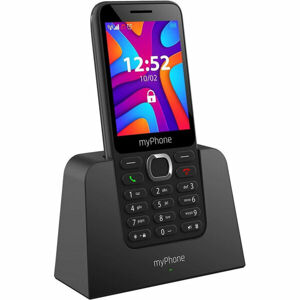 myPhone S1 s nabíjecím stojánkem černý