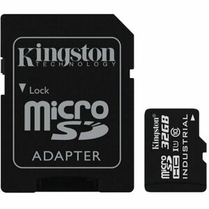 Kingston microSDHC Industrial 32GB 100MB/s UHS-I + SD adaptér