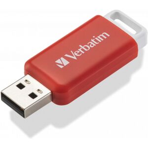 VERBATIM Flash Disk 16GB DataBar USB 2.0 Drive, červený